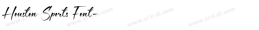 Houston Sports Font字体转换